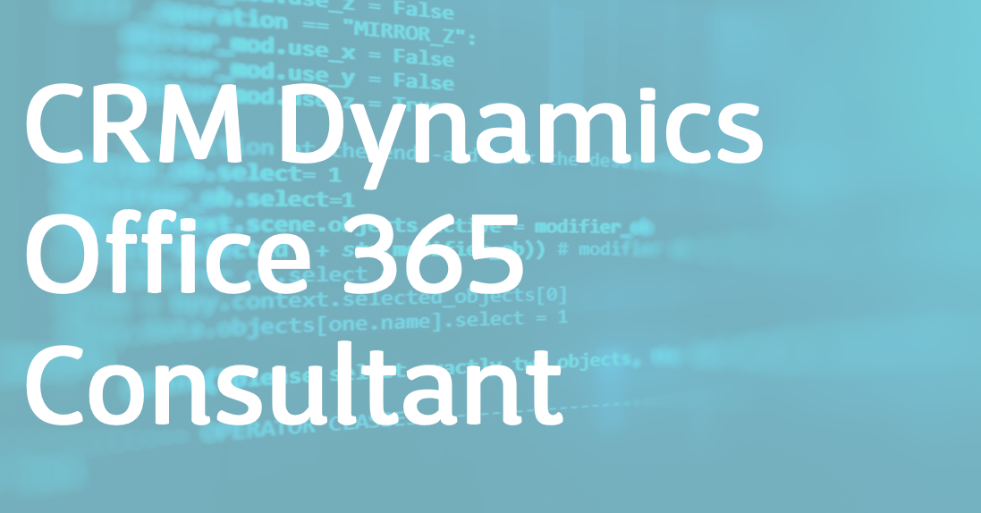 CRM Dynamics Office 365 Consultant - FR/EN