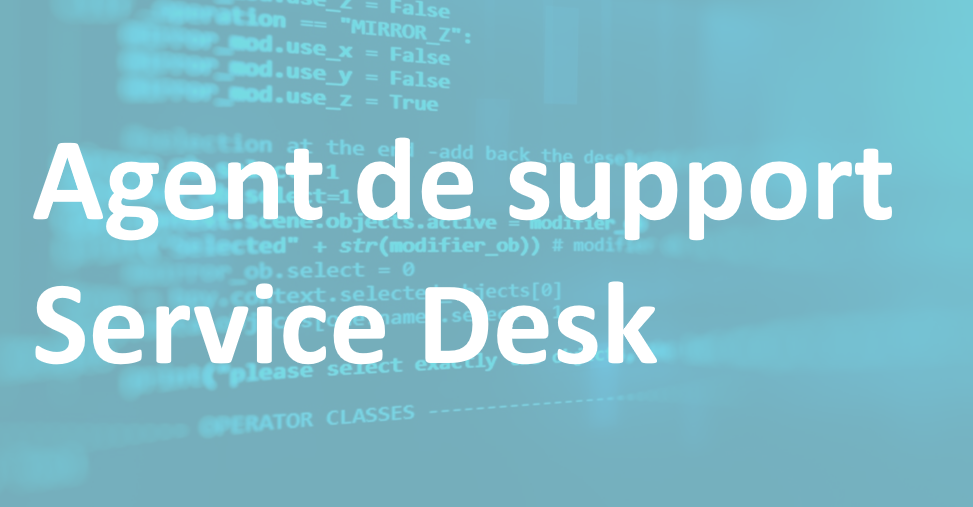 Agent de support Service Desk – FR/DE