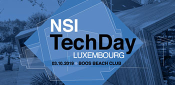 NSI Techday - 3 octobre 2019 - Luxembourg